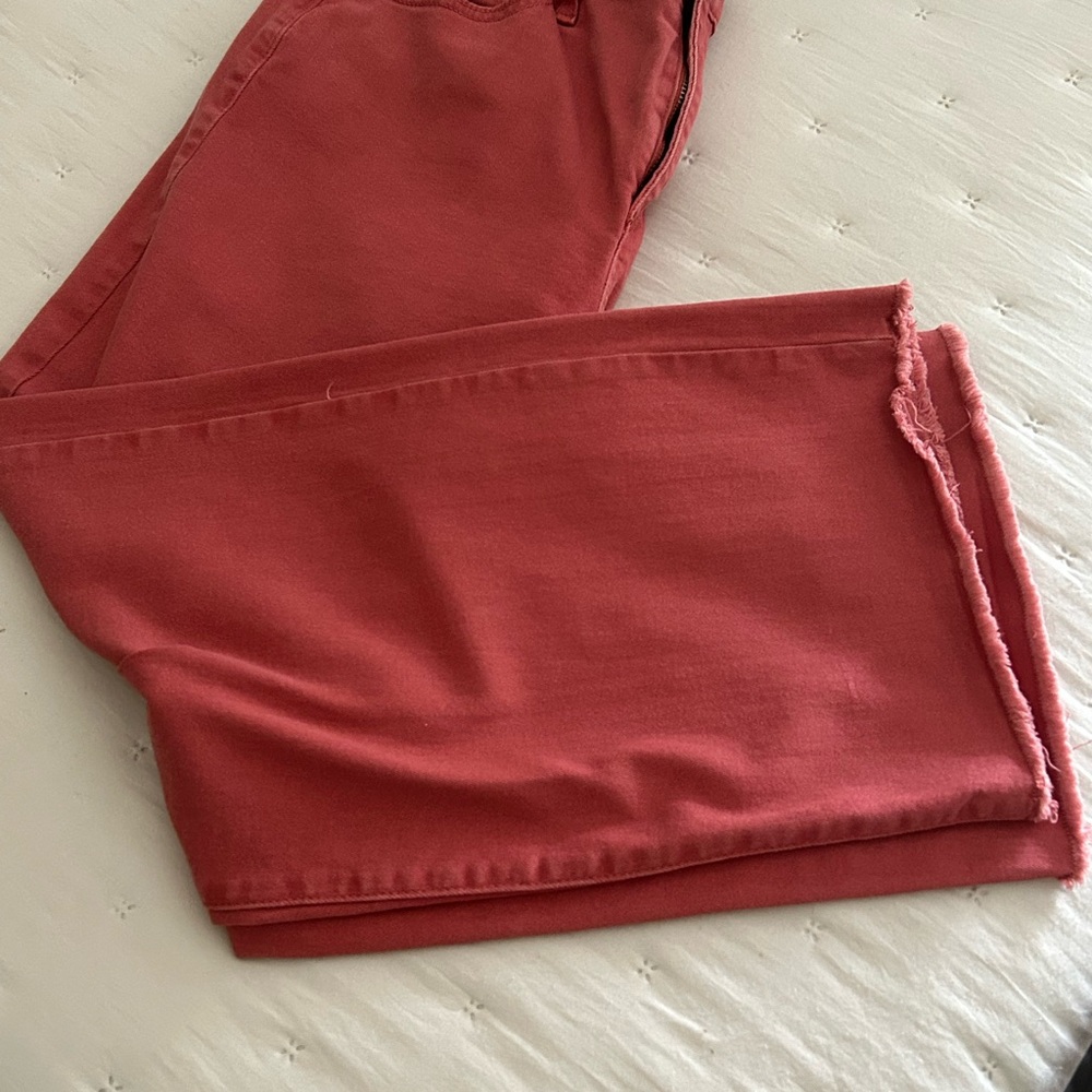Sonoma Ankle Length Frayed Hem Cape Cod Red Jean - Picture 7 of 7